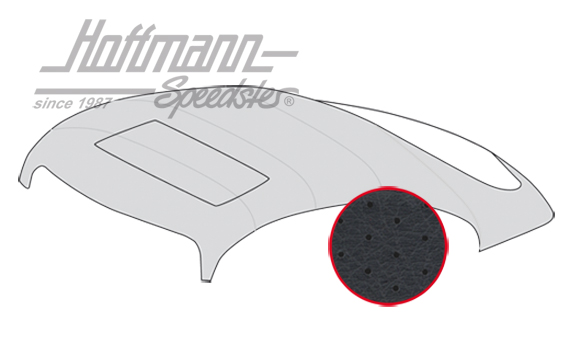 Cielo de techo, con SSD, 356, perforado, negro                                                      