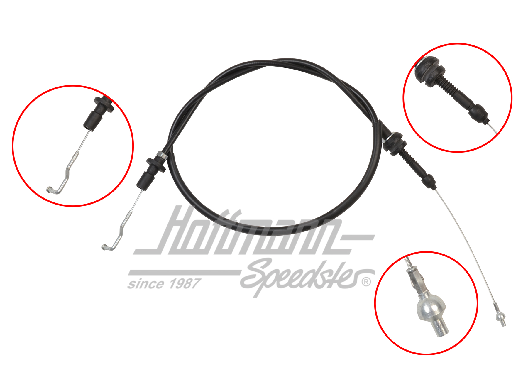 Cable de acelerador, Furgoneta T4, Cable de acelerador, Furgoneta T4, 2.0, 9.90-6.03        
 | 701 721 555 J | 407-1004