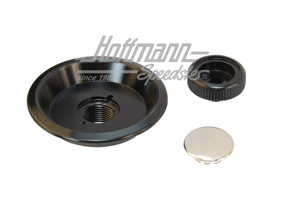 Kit de conchas de botón giratorio, aluminio negro, 85-94 | EQ837003BL | 580-0114