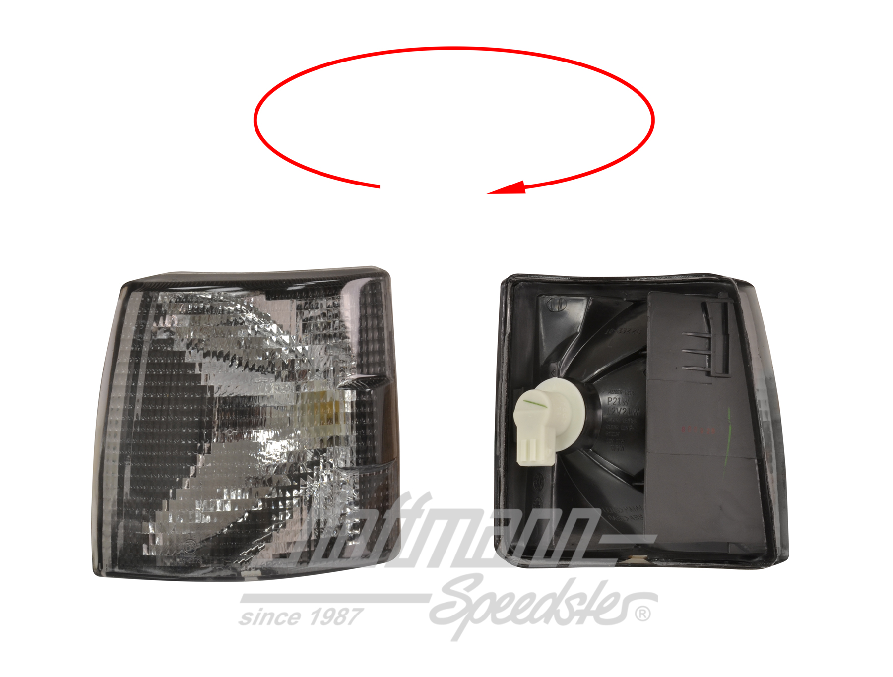 Intermitente, anterior, negro, izqda. (corto)                                                       