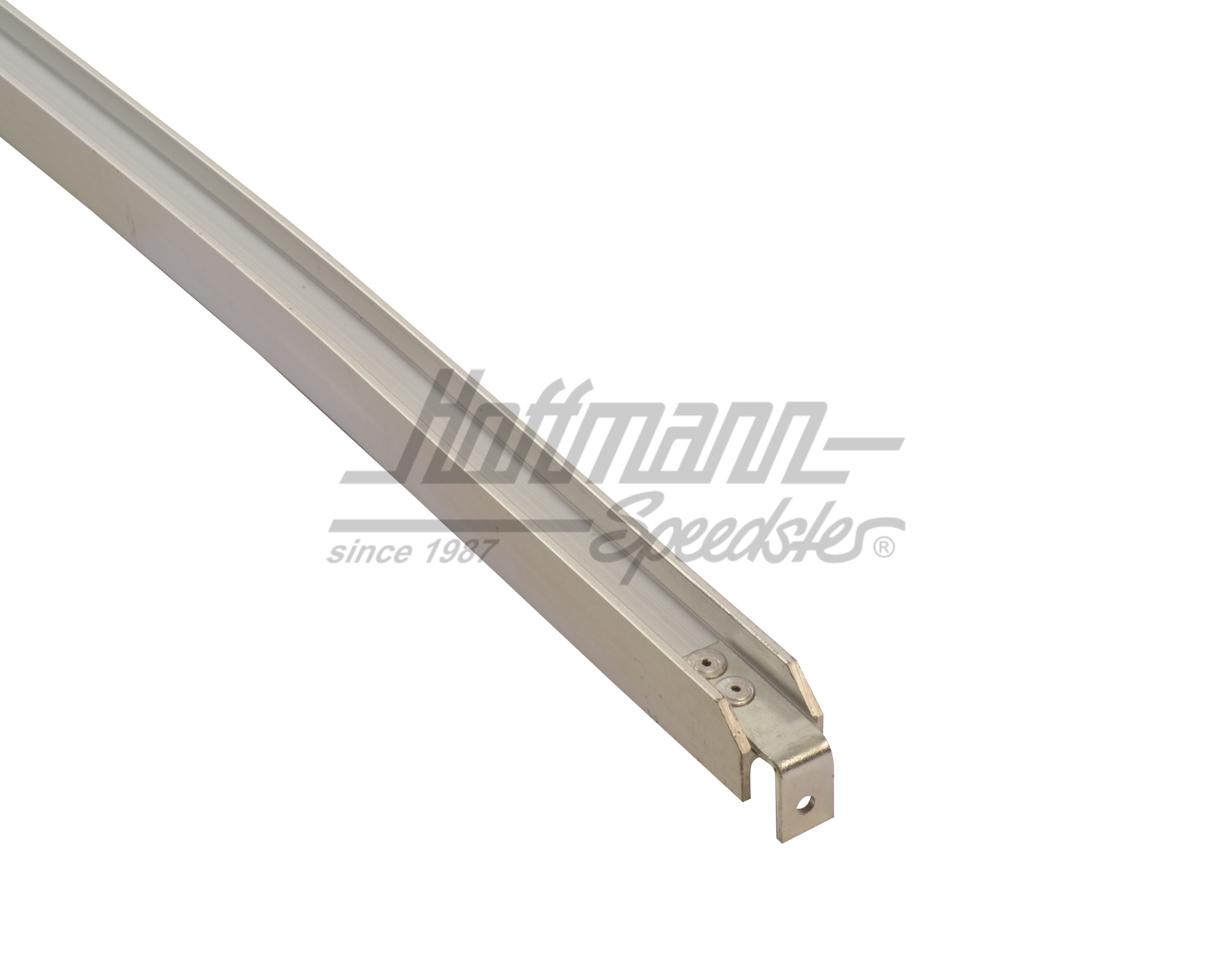 Riel de guía, ventanilla de manivela / deflector, dcha., plateado                                   