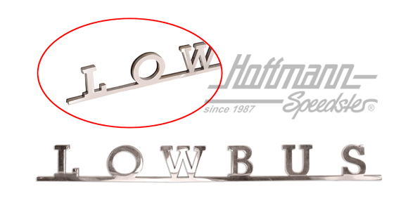 Logotipo, Furgoneta T1/T2/T3, LOWBUS                                                                