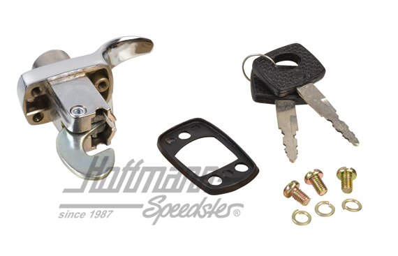 Cerradura de capó motor, 8.66-7.71, cromada                                                         