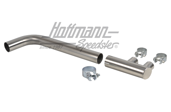 Kit de tubo final de escape, 912, EE.UU / Europa, acero inoxidable                                  