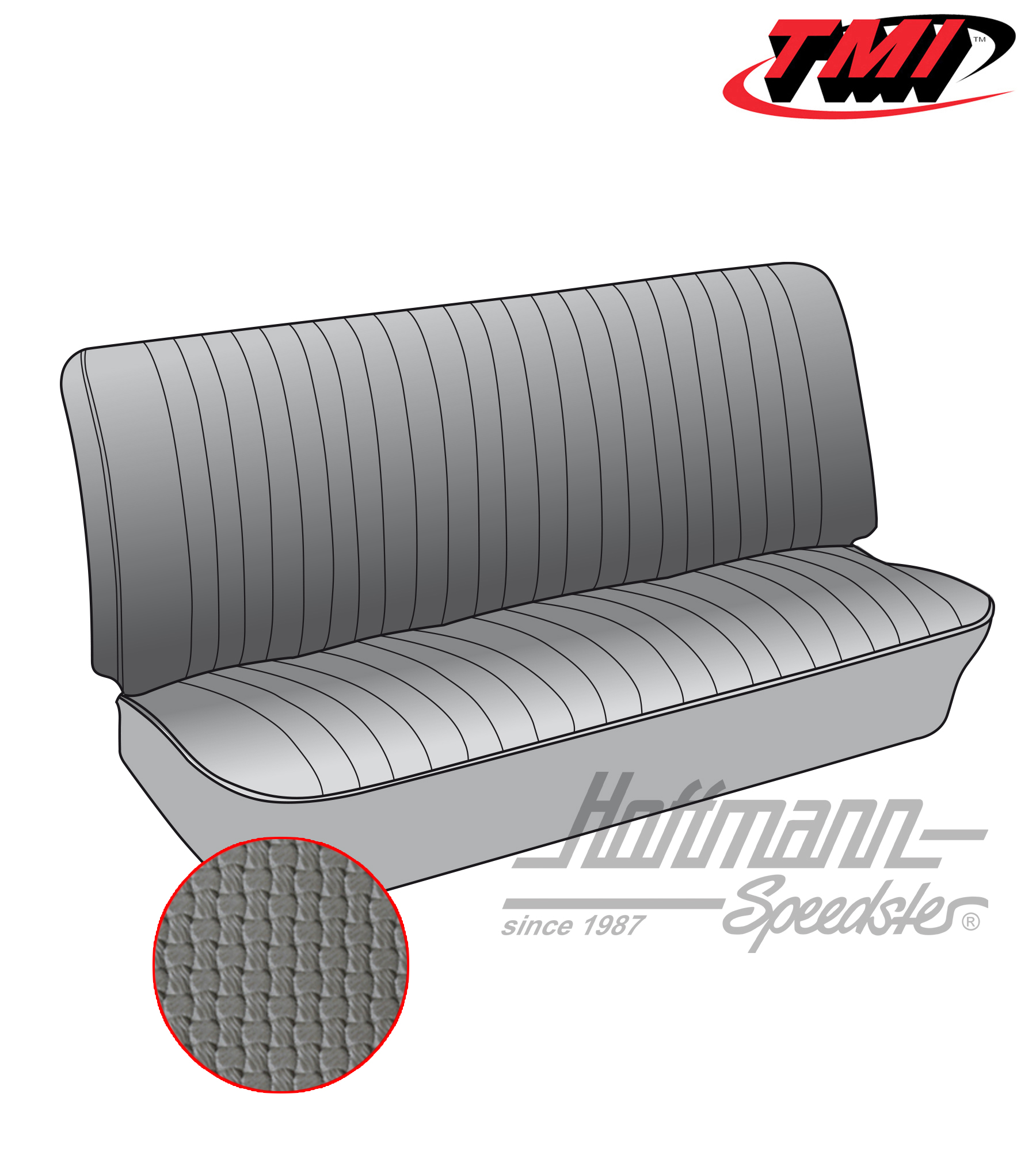 Fundas de asiento, banco de asiento delantero, 50-62, grises | 43-2110-06 | 098-0600-35