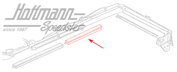 Junta de capota, ventanilla lateral, superior, izqda. | 155 871 361 D | 180-4021