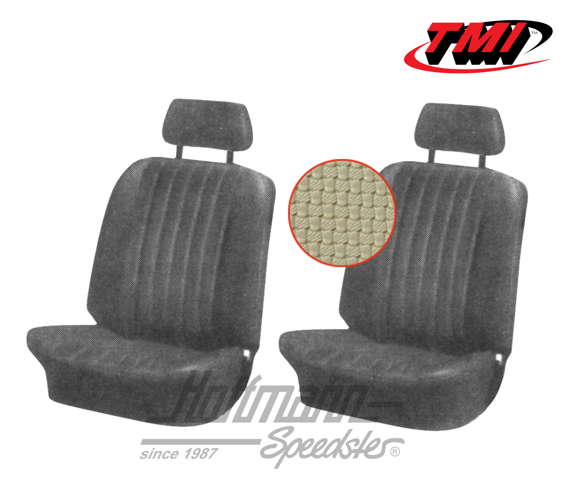 Fundas de asientos, Karmann Ghia, delanteros, 71-74, beige | 43-1507-04 | 066-0076-30