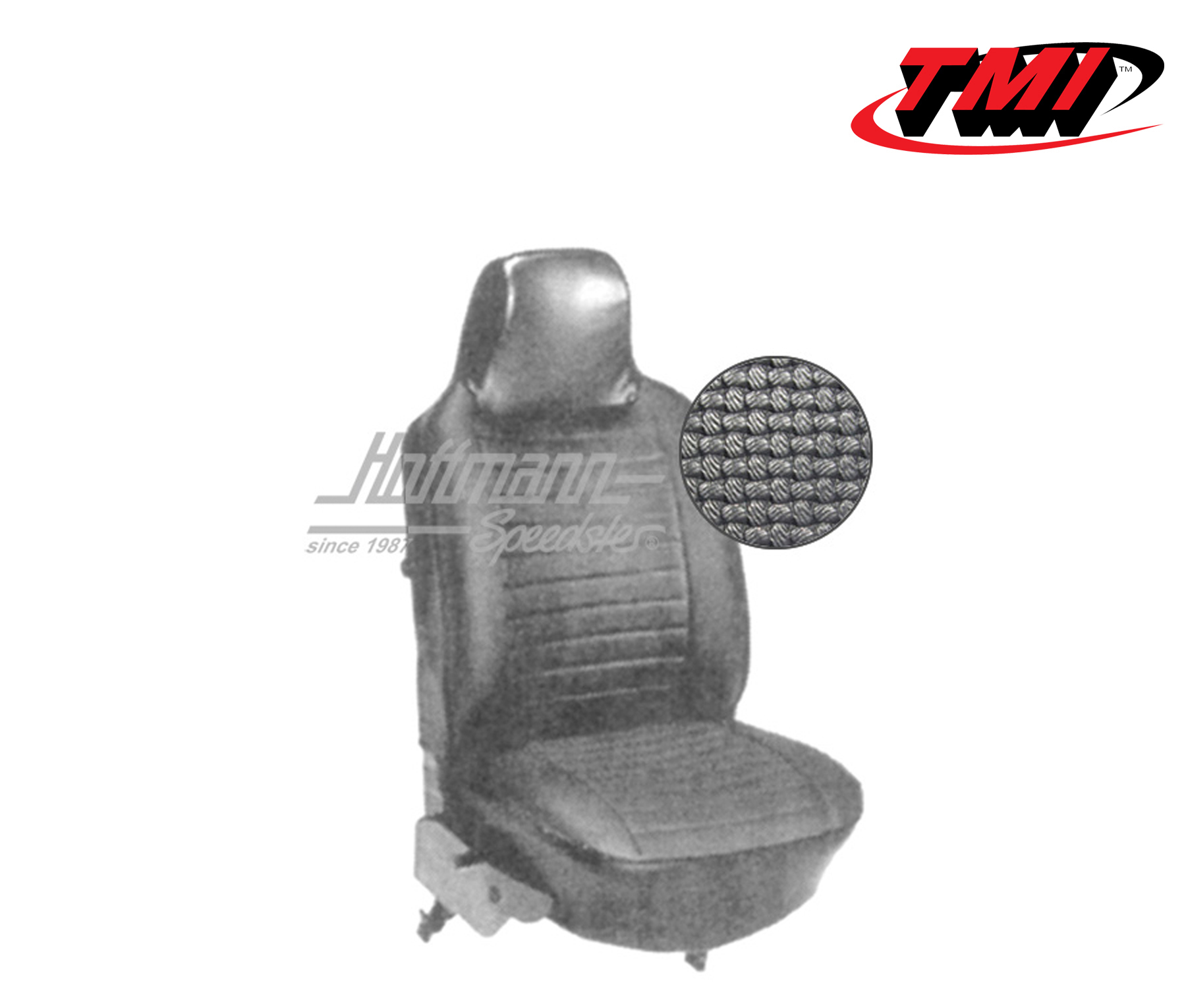 Fundas de asientos, Cabriolet, 73-76, tejido de cesta, negro | 43-1327-01 | 055-6340