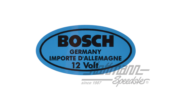 Pegatina "12 Volt", bobina de encendido, 8.67-, azul | 111-0003A | 021-0194-20