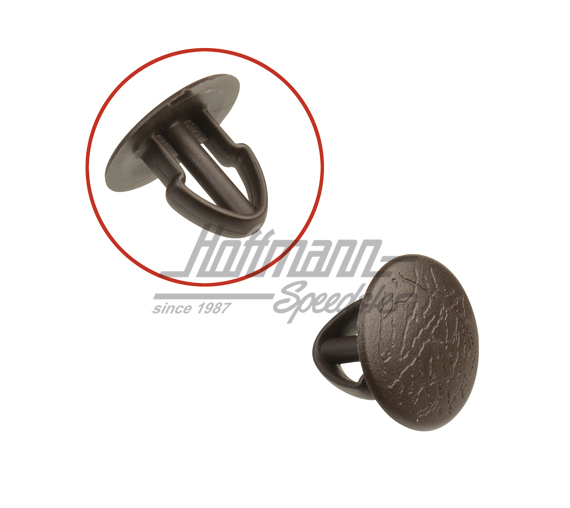 Clip, paneles, lateral / posterior, marrón | 251 867 299  90V | 360-1550-26