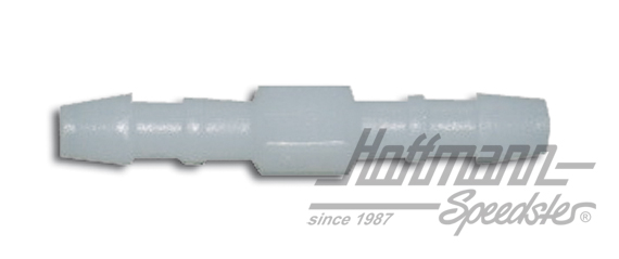 Conector de tubo flexible, recto, 4mm, plástico | GS 4 | 020-0781