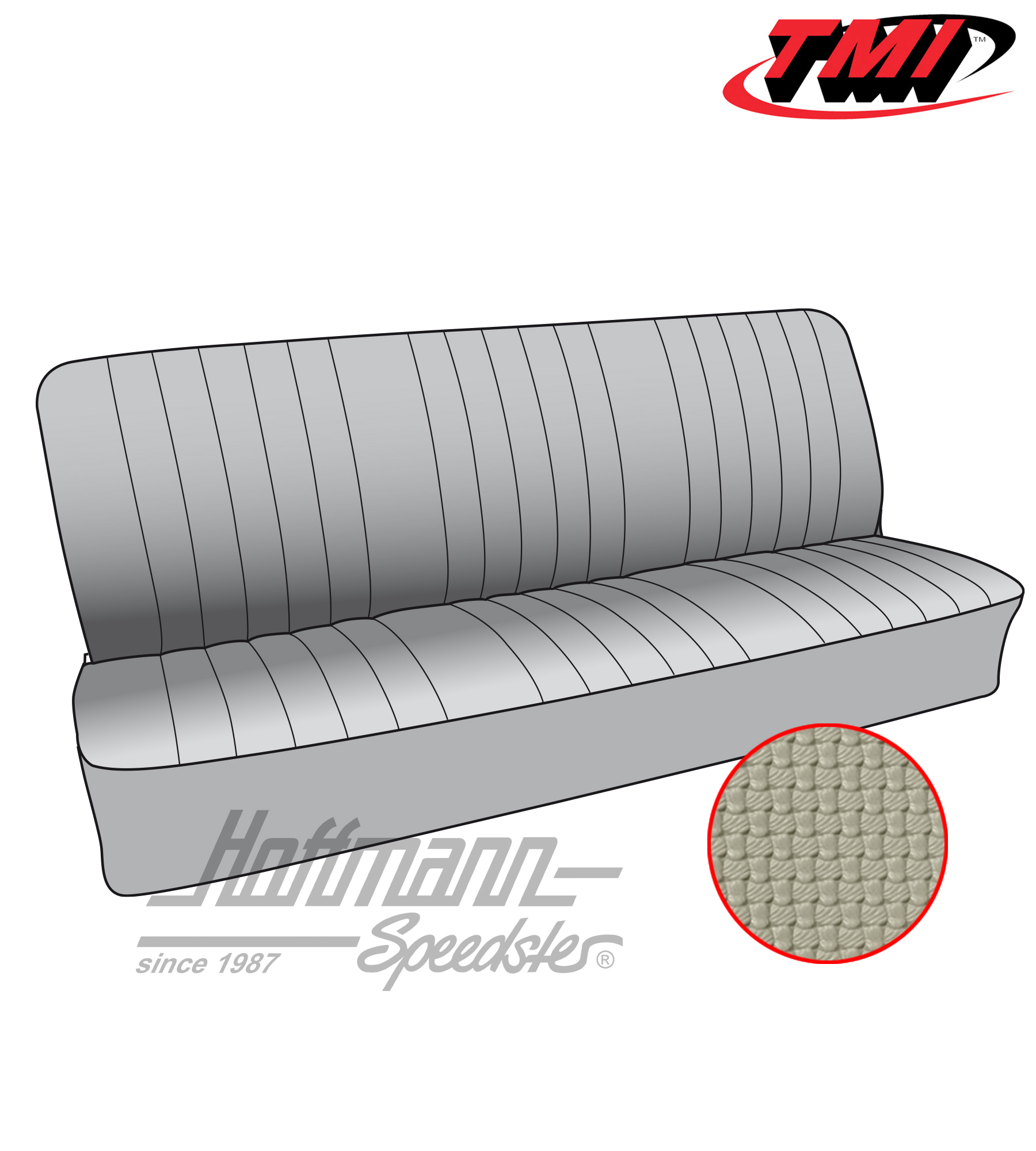 Fundas de asientos, banco de asiento trasero, 50-67, blanco antiguo | 43-2121-05 | 098-0670-50