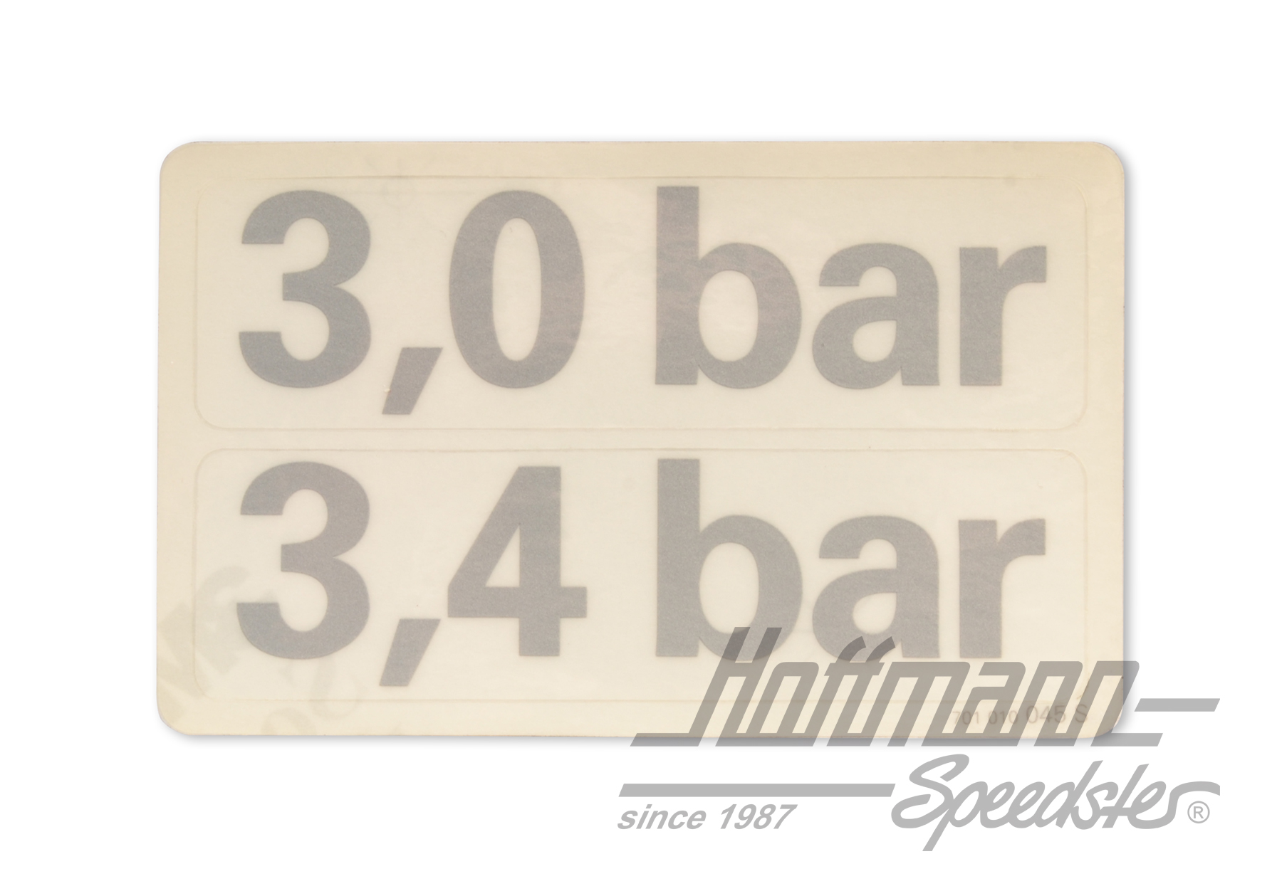 Pegatina "Reifendruck" (presión del neumático), 3.0/3.4bar | 701 010 045 S | 021-0199-87