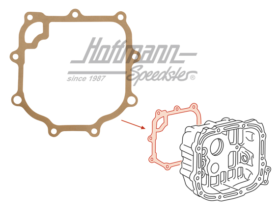 Junta, tapa caja de cambio, anterior, 82-92 | 091 301 215 A | 315-1108