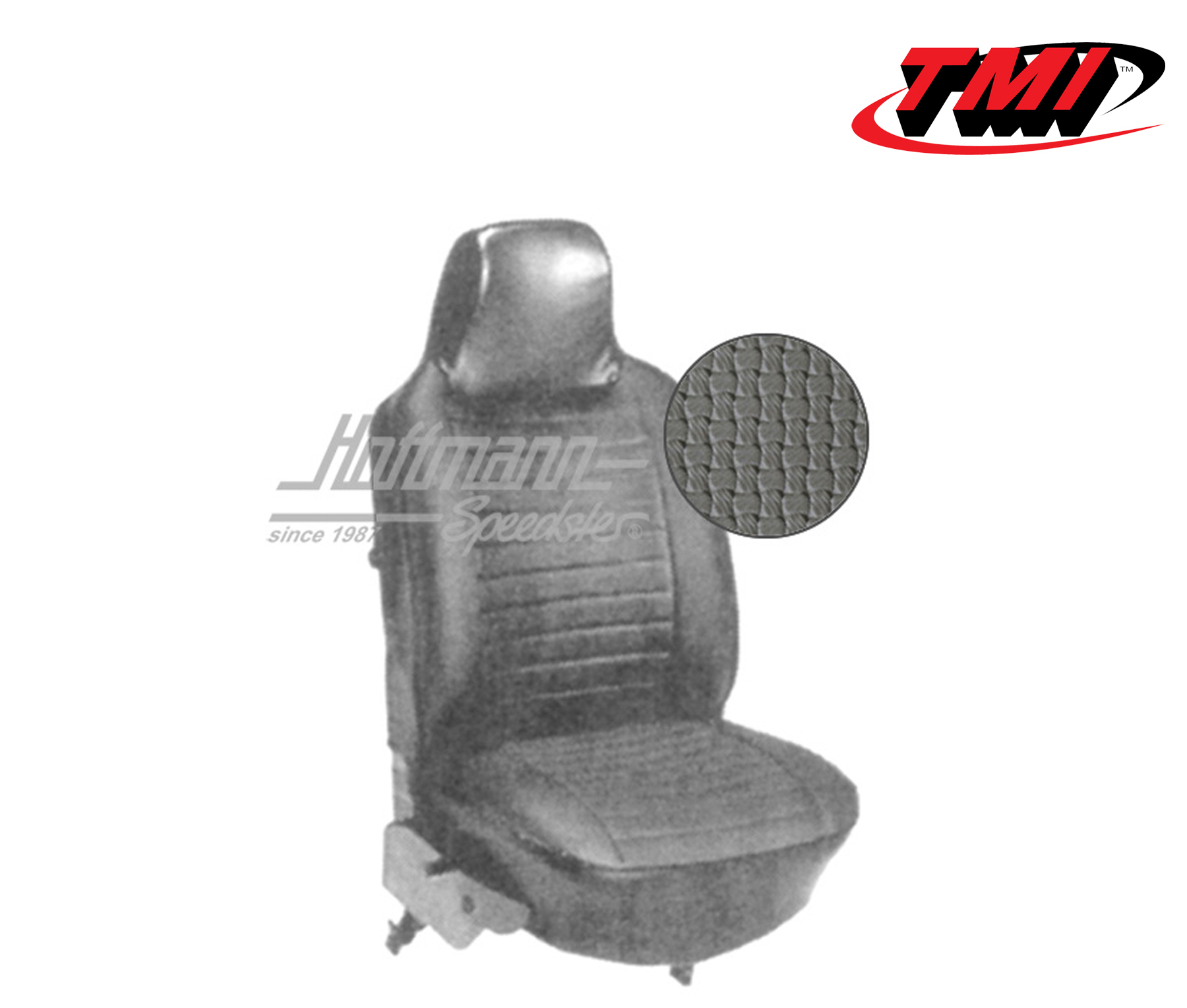 Fundas de asientos, Cabriolet, 73-76, tejido de cesta, gris | 43-1327-06 | 055-6335