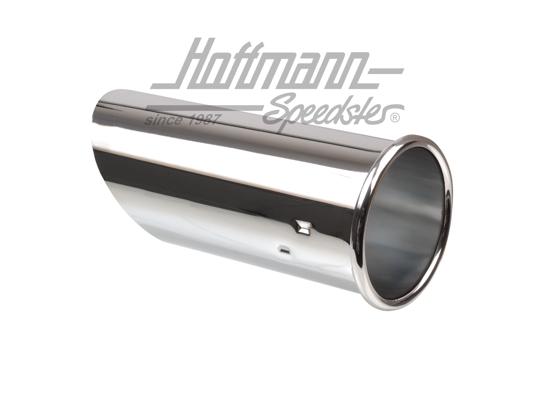 Tubo final, cromado, diámetro interior: 55 mm 
                                                    