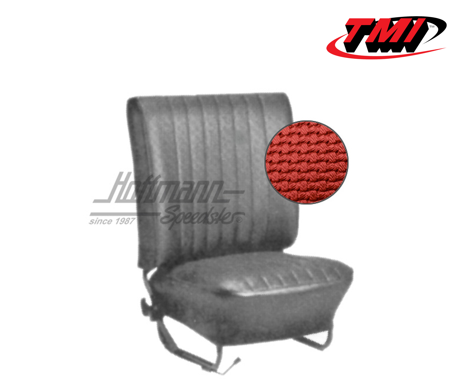 Fundas de asientos, Sedán, 64-67, tejido de cesta, rojo | 43-1124-07 | 055-5510