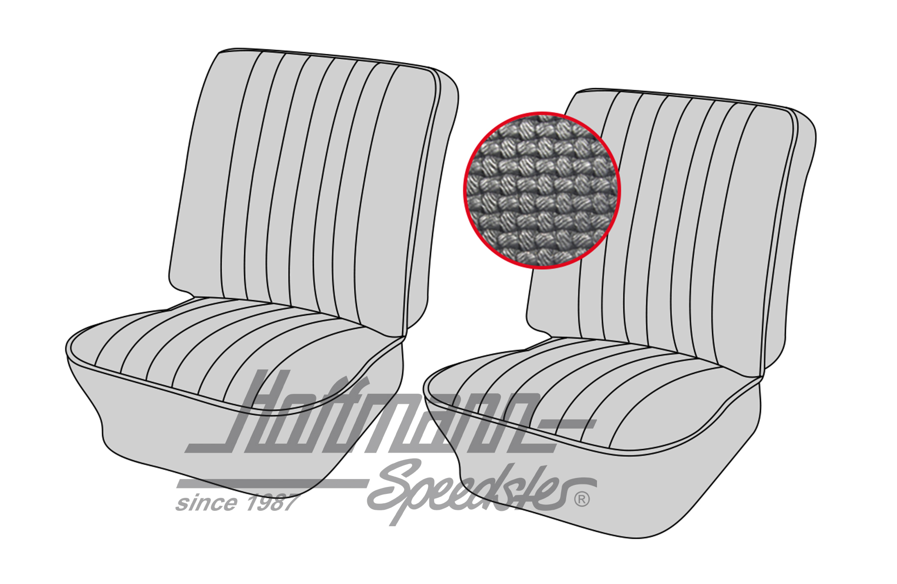 Fundas de asiento, delanteros, Tipo 3, 4.61-7.64, negras | 43-3001-01 | 069-9600-01