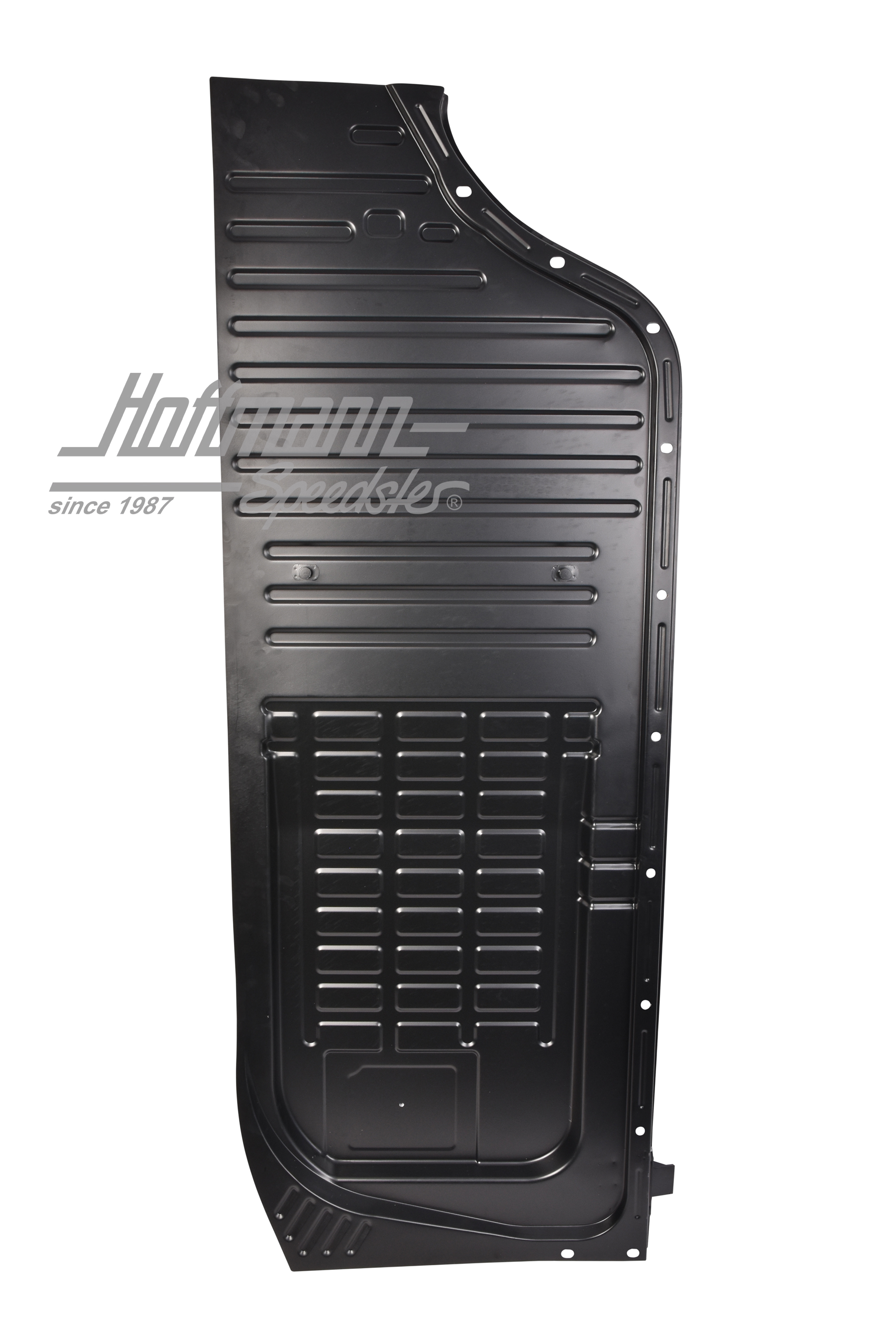 Mitad de placa de fondo, Karmann Ghia, 8.55-7.63, derecho, Calidad Superior | 141 701 060 | 068-0002-12