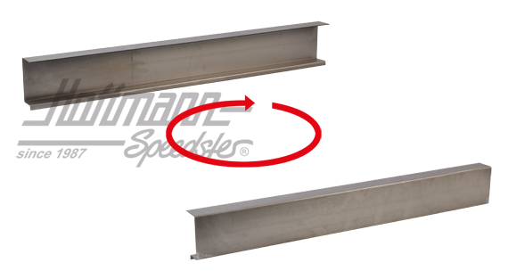 Chapa de reparación, larguero, centro, 800 mm | 211 703 203 | 096-0196-16