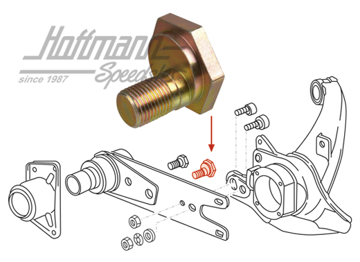 Tornillo excéntrico,
 eje posterior, 74-95                                                         