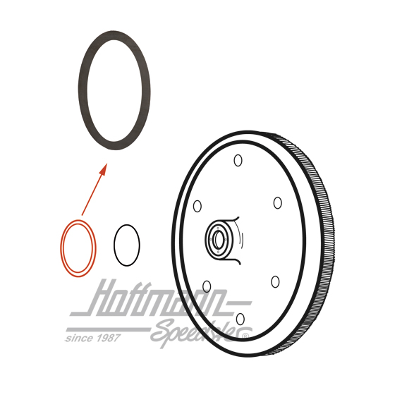 Arandela, volante de impulsión motor, 0.32, -7.60                                                   