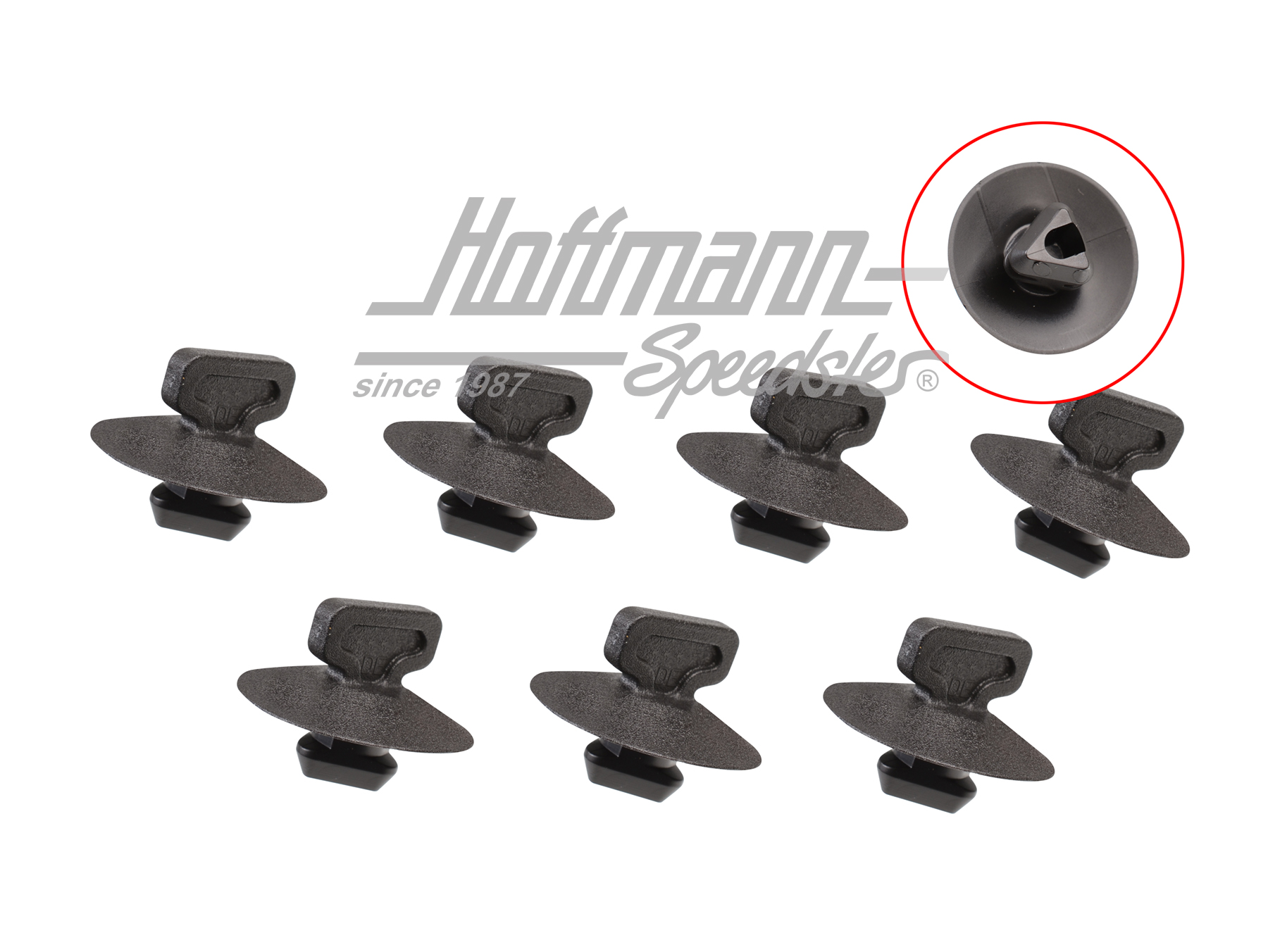 Clip, aislamiento del capó del motor, Furgoneta T4 | 701 863 841 | 408-2906