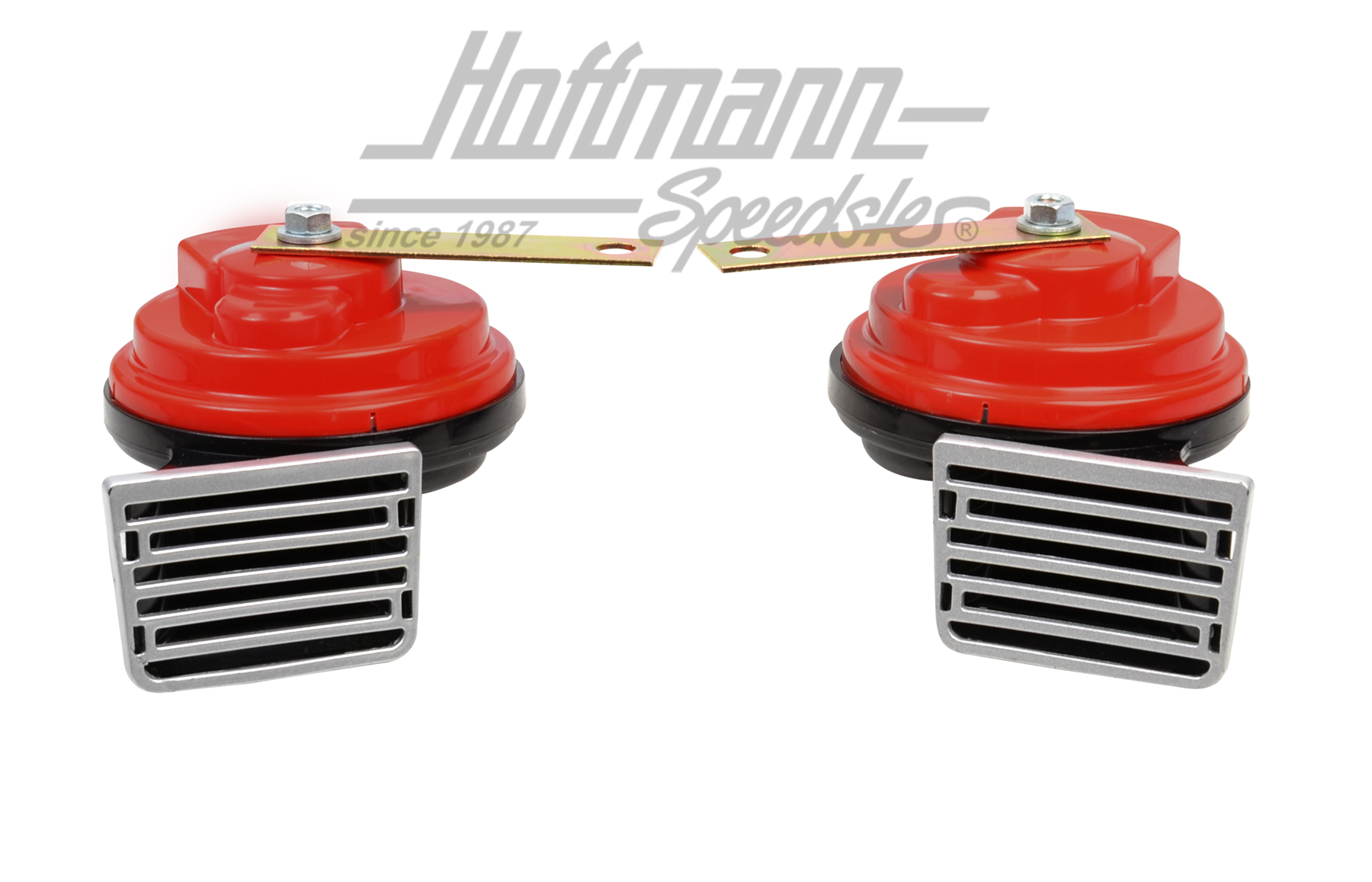 Claxon fanfarria, negro / rojo | 81 12 503 | 020-4444-10