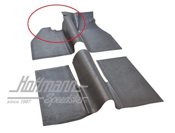 Alfombrillas de goma, placa de base, 8.67-7.72, negro | 113 898 703 K | 020-0026