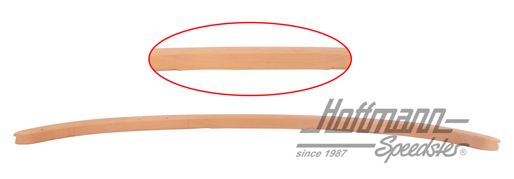 Contracercho sobre luneta trasera, -.64 (madera maciza)                                             