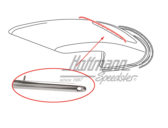 Listón para clavar sobre luneta trasera,  -66/-67                                                   