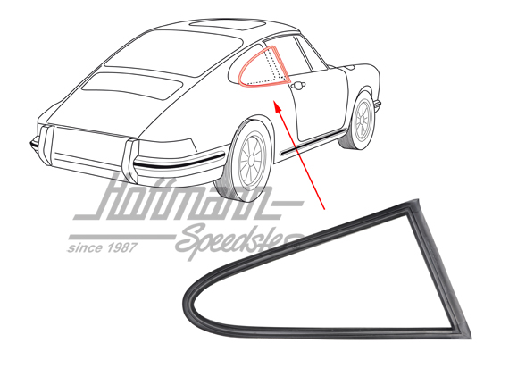 Junta, cristal lateral, 89-94, derecha                                                              