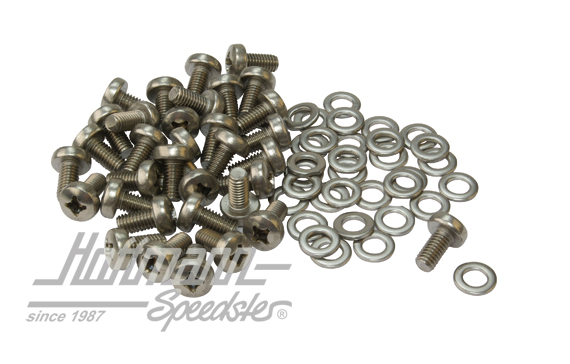 Juego de tornillos, revestimiento chapa de motor, acero inoxidable |  | 020-0266