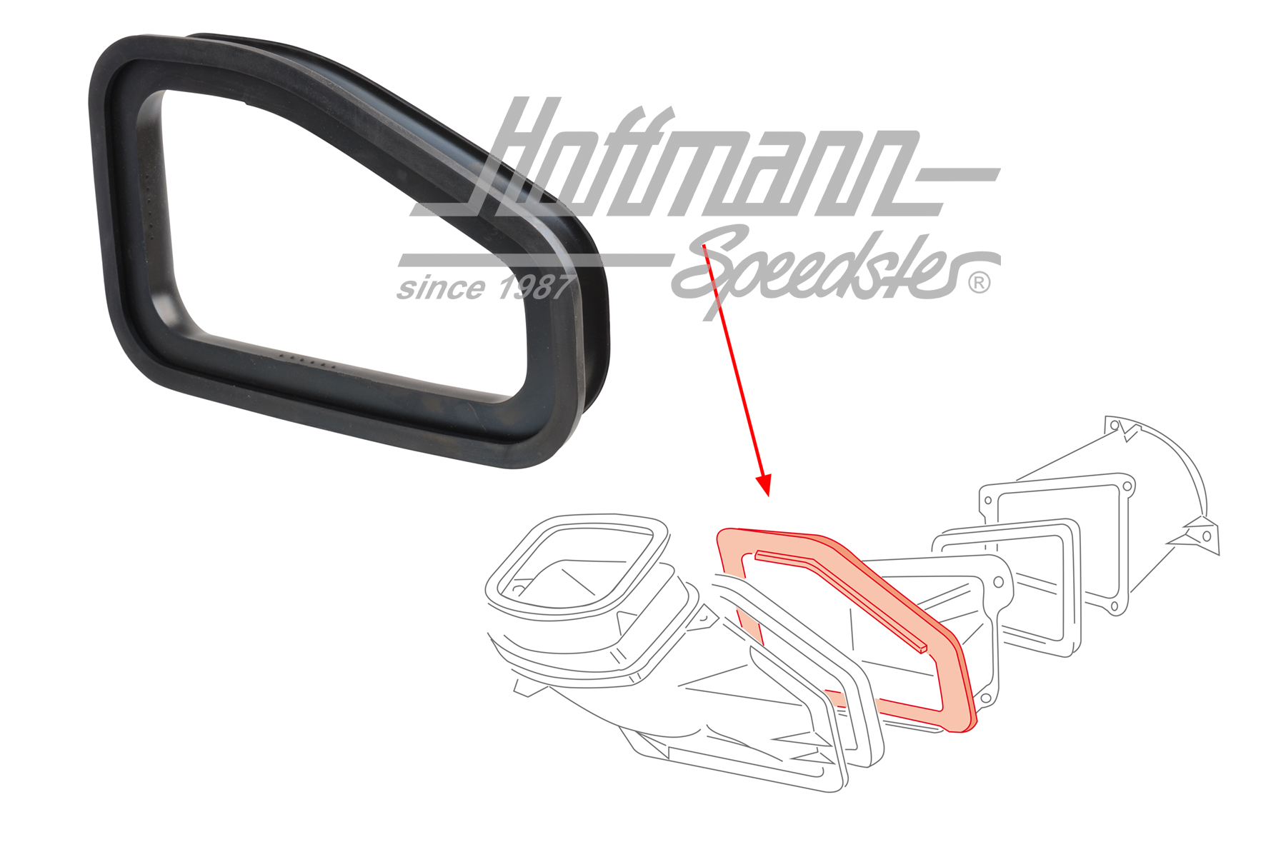 Junta, conducto de aire/pieza de conexión | 701 819 143 | 408-5400-08