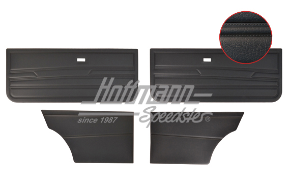 Paneles de puertas, Golf 1, 2 puertas, negro | 171 898 320 B | 180-1951-10