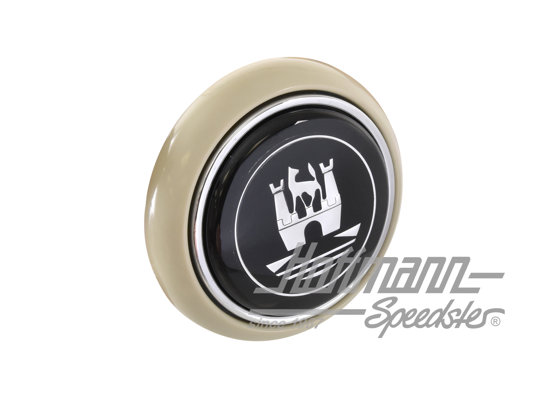 Botón de claxon, gris / negro / plateado, 55-67 | 211 951 669  GR | 020-1882-23