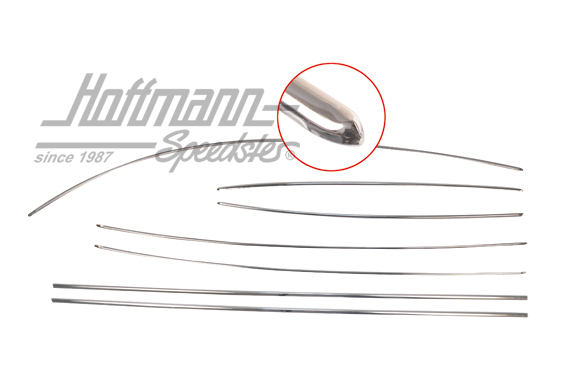 Juego de molduras, -7.67, acero inoxidable | 113 898 111 | 020-2068-20