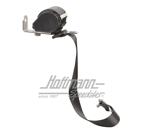 Cinturón automático, posterior, negro, Cabriolet                                                    