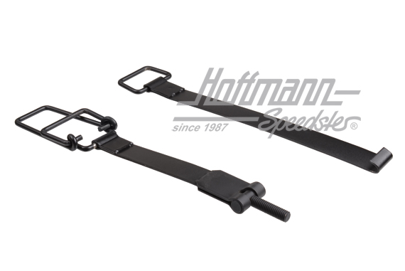 Cinta tensora de batería, 911, acero inoxidable, negra | 901 611 028 00 | 580-1140-20