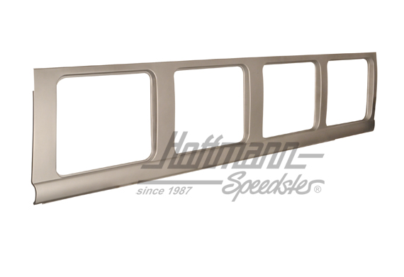 Chapa de reparación, 4 ventanillas laterales, exterior, izquierda                                   