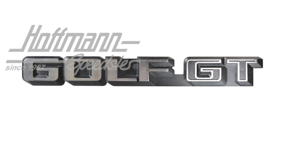 Logotipo, GOLF GT, trasero, Golf 2, -7.87 | 191 853 687 H GX2 | 208-6520-10
