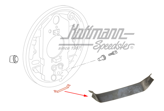 Pinza de chapa, tuerca de ajuste, Furgoneta T2 | 211 609 485 B | 090-3014