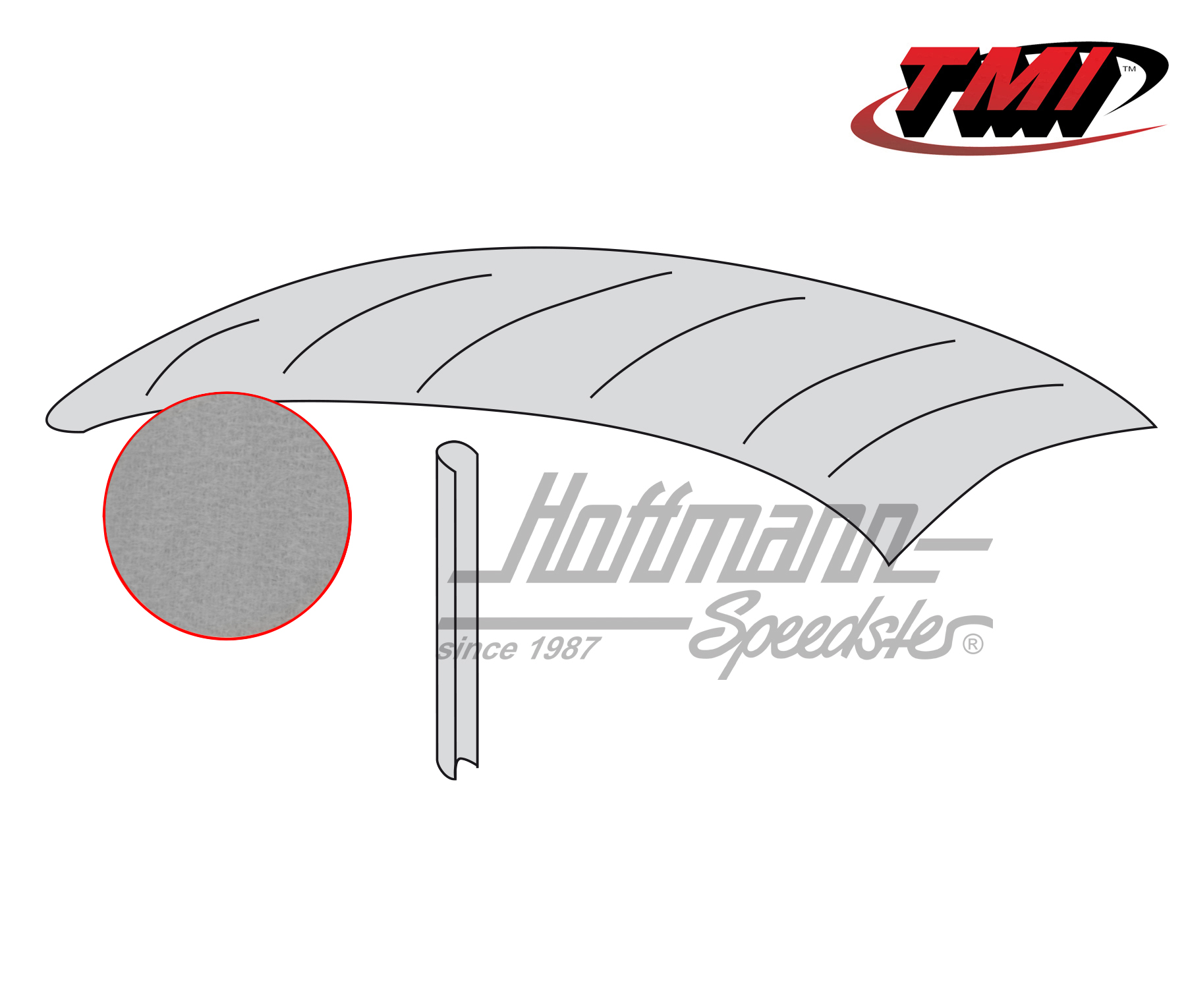 Techo, Style original, mohair, gris, 8.46-7.52 | 20-1114-75 | 055-7190-60