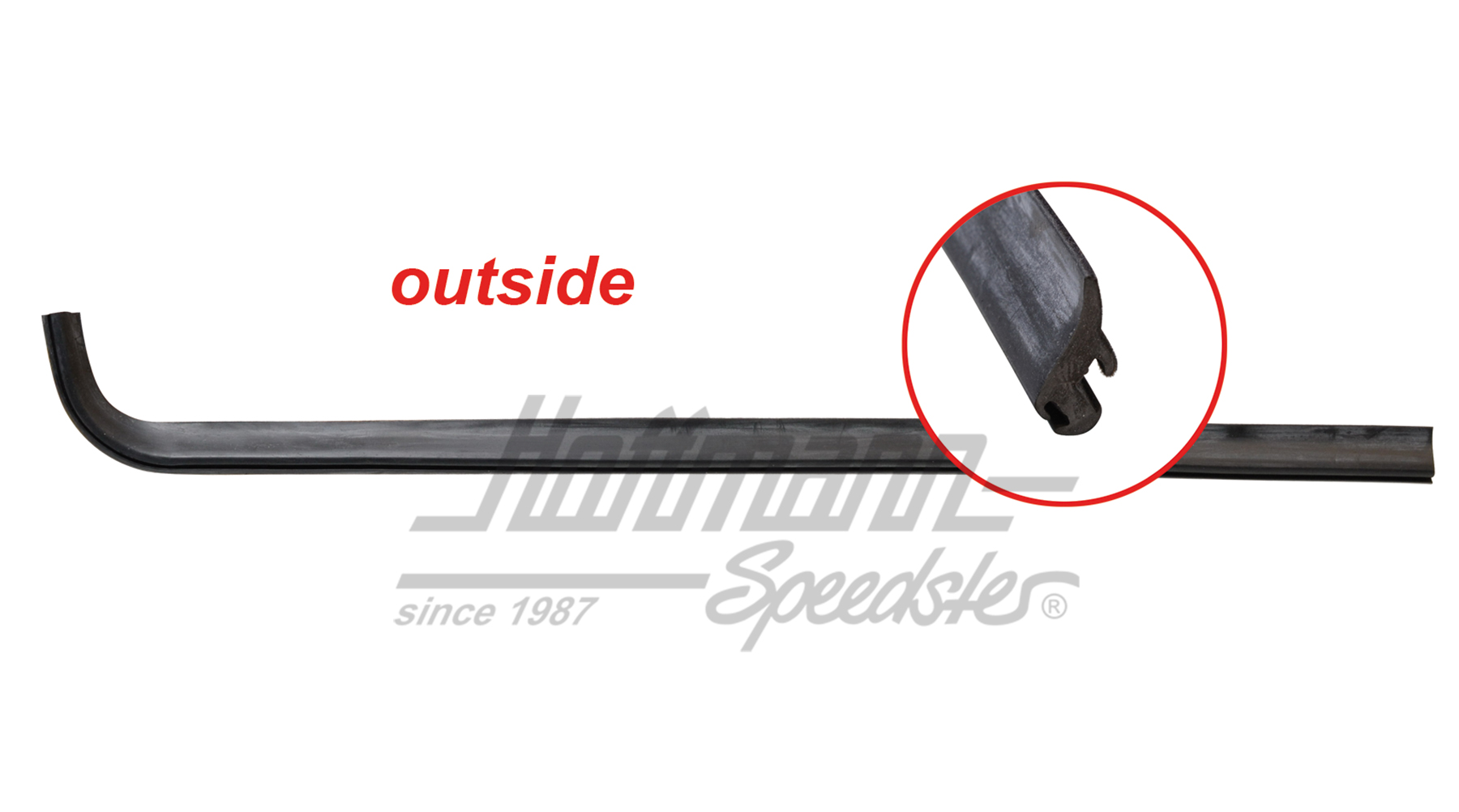 Junta de ranura, posterior, de 4 puertas, izquierda | 193 839 477 B | 208-7120-01