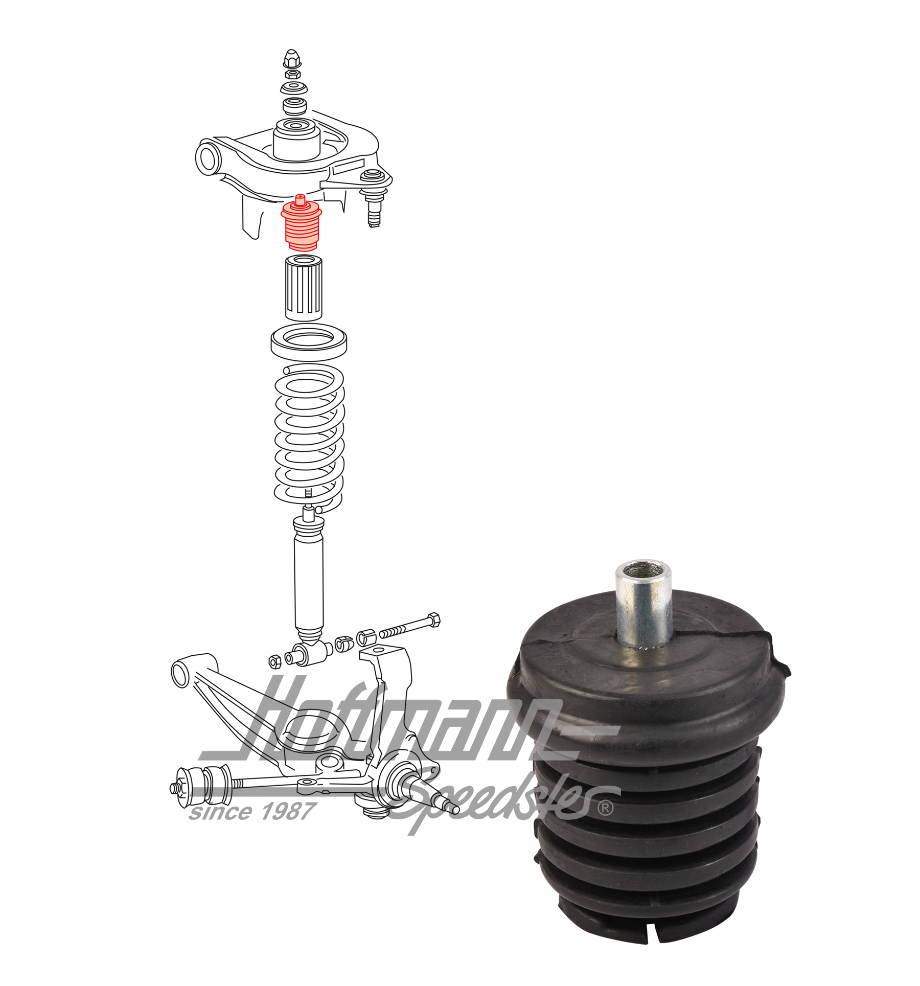 Tope de goma
 | 251 411 123 B | 330-3560-04