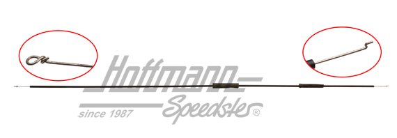 Cable de calefacción, clapeta de control, Golf 1 | 171 819 839 C | 180-5950