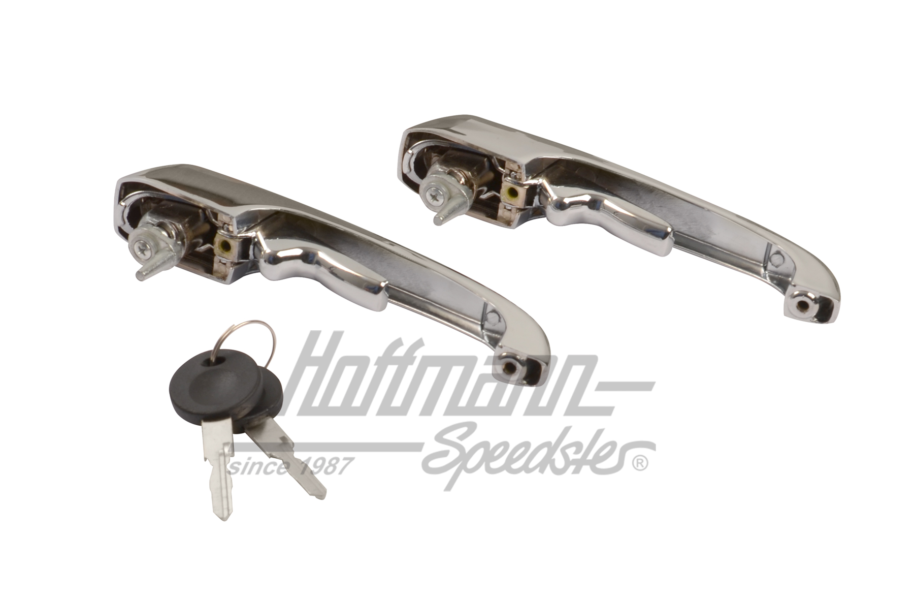 Tiradores de puerta, misma cerradura, cromado, 68-79                                                