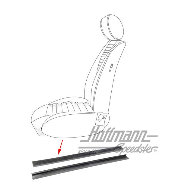Guía de asiento, plástico, 8.70-7.72 | 113 881 213 | 055-5018