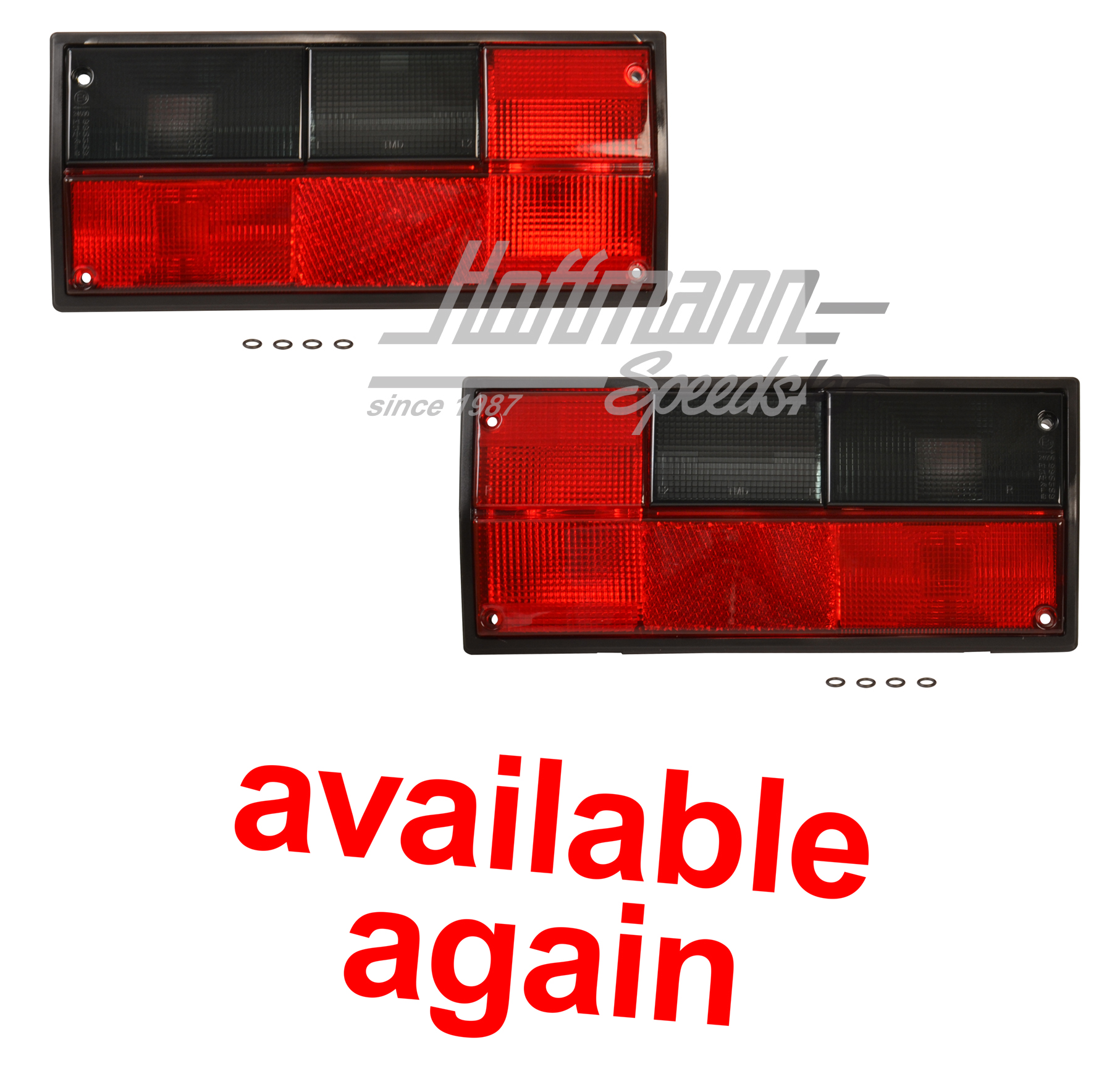 Pilotos traseros, Furgoneta T3, rojo / negro, izqda./dcha. | 251 945 111 D / 251 945 112 D | 340-5008-30