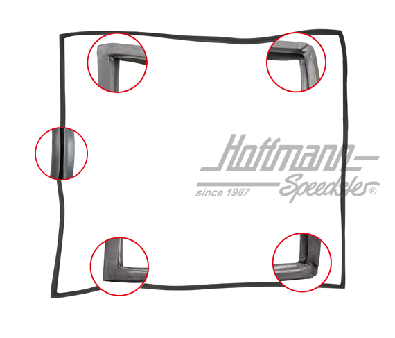 Junta de puerta corredera, 8.67-, derecha, calidad de primera                                       